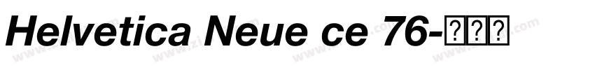 Helvetica Neue ce 76字体转换